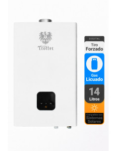 Calefont Albin Trotter 14 Litros Tiro Forzado Gas Licuado