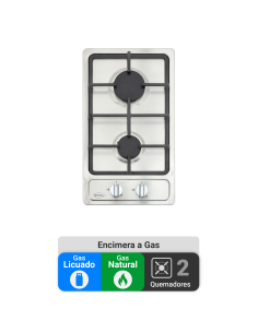 Encimera Gas Natural Albin Trotter Breit FF 2 Platos