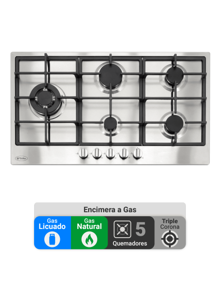 Encimera Gas Licuado Albin Trotter Breit FF 2 Platos