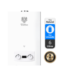 Calefont Albin Trotter 6 Litros Tiro Natural Gas Licuado