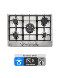 Encimera Gas Licuado Albin Trotter Breit Pro 75 5 Platos