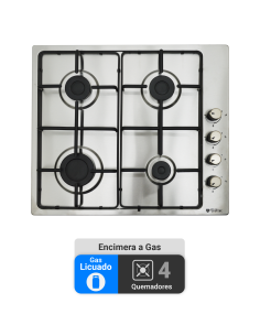 Encimera Gas Licuado Albin Trotter Eko 60 FFD 4 Platos