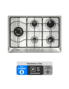 Encimera Gas Licuado Albin Trotter Exclusive 75 FFD 5 Platos