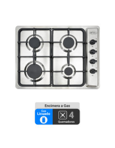 Encimera Gas Licuado Albin Trotter Fein FF FFD 4 Platos
