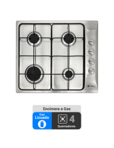 Encimera Gas Licuado Albin Trotter Klassik 60 FFD 4 Platos