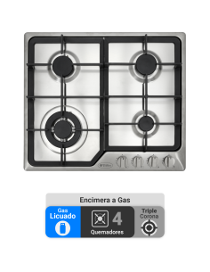 Encimera Gas Licuado Albin Trotter Professional 60 4 Platos