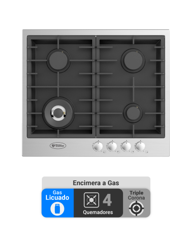 Encimera Gas Licuado Albin Trotter Twin 60 4...