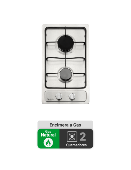 Encimera Gas Natural Albin Trotter Breit 2 Platos