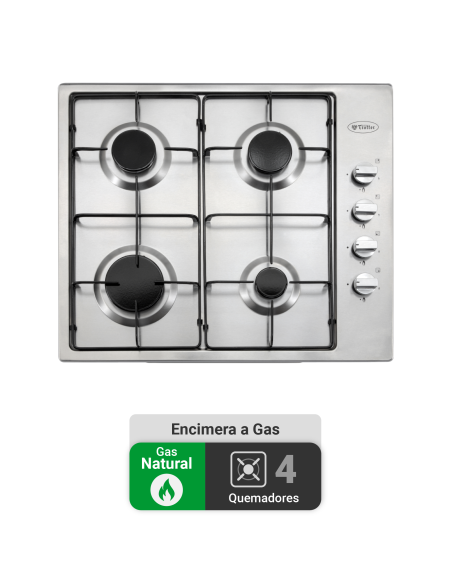 Encimera Gas Natural Albin Trotter Breit 60 4 Platos