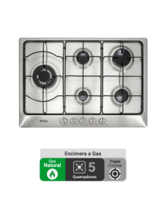Encimera Gas Natural Albin Trotter Exclusive 75 FFD 5 Platos