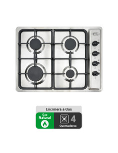 Encimera Gas Natural Albin Trotter Fein FF FFD 4 Platos