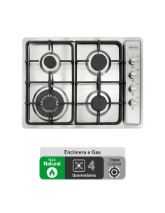 Encimera Gas Natural Albin Trotter Fein Pro FFT FFD 4 Platos