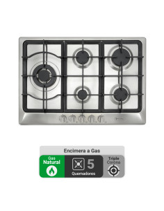 Encimera Gas Natural Albin Trotter Professional 75 5 Platos