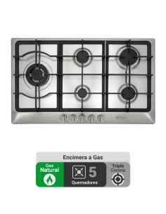 Encimera Gas Natural Albin Trotter Professional 90 5 Platos