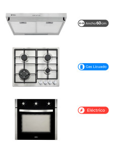 Kit Cocina Gas Licuado Harburg Breit Pro Inox