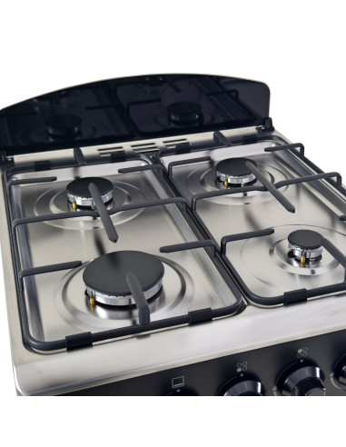 Cocina a gas ESSEN 4P 4 platos Negro Matte