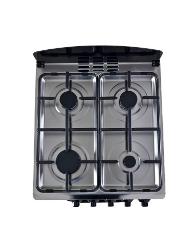 Cocina a gas ESSEN 4P 4 platos Negro Matte