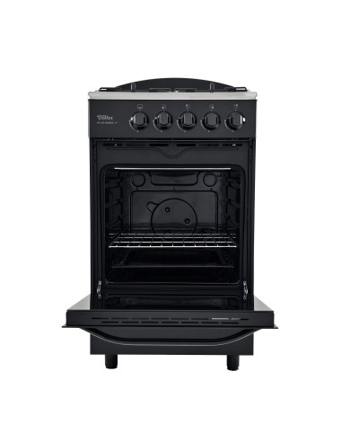 Cocina a gas ESSEN 4P 4 platos Negro Mate