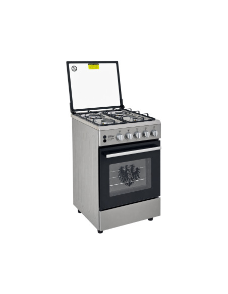 Cocina a gas ESSEN 4P PLUS 4 platos Acero Inoxidable