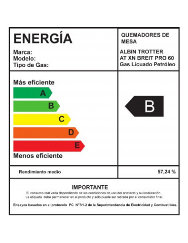 Encimera Gas Licuado Albin Trotter Breit Pro 60...