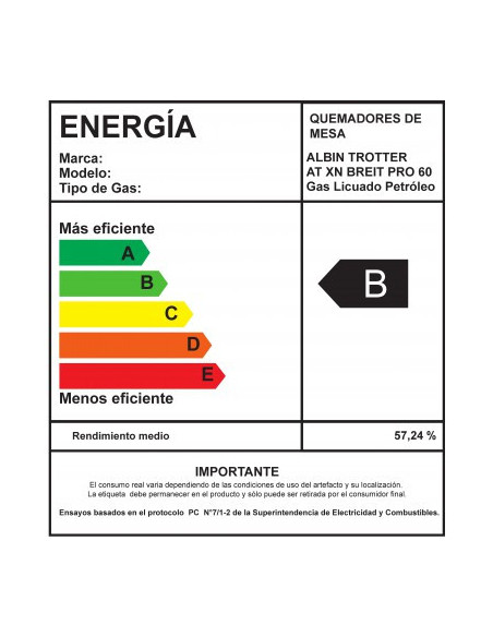 Encimera Gas Licuado Albin Trotter Breit Pro 60 4 Platos