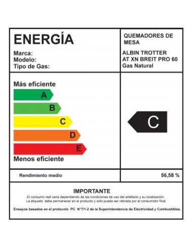 Encimera Gas Licuado Albin Trotter Breit Pro 60...