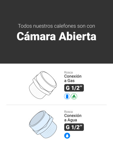 Calefón ATMD 14 Litros Tiro Forzado Digital