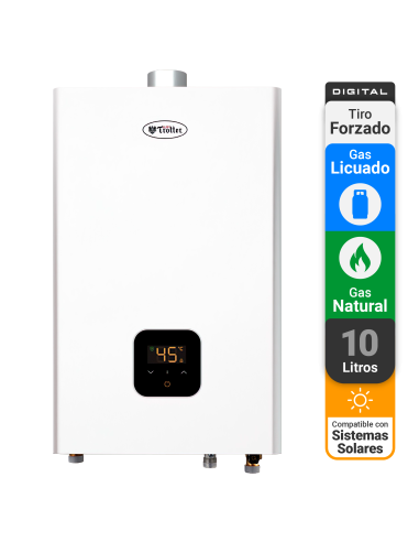 CALEFON ATMD 10 LT TIRO FORZADO DIGITAL