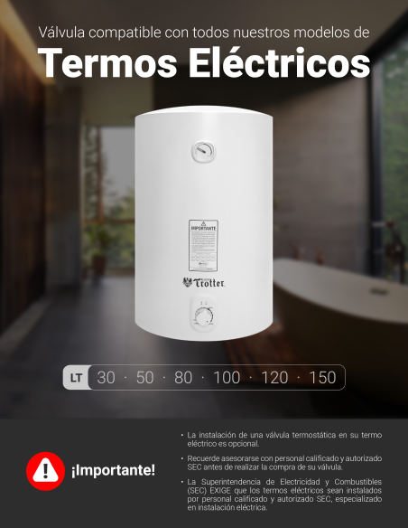 VÁLVULA MEZCLADORA TERMOSTÁTICA 1"