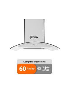 Campana de Cocina Albin Trotter Bogen 60 cm Inox/vidrio