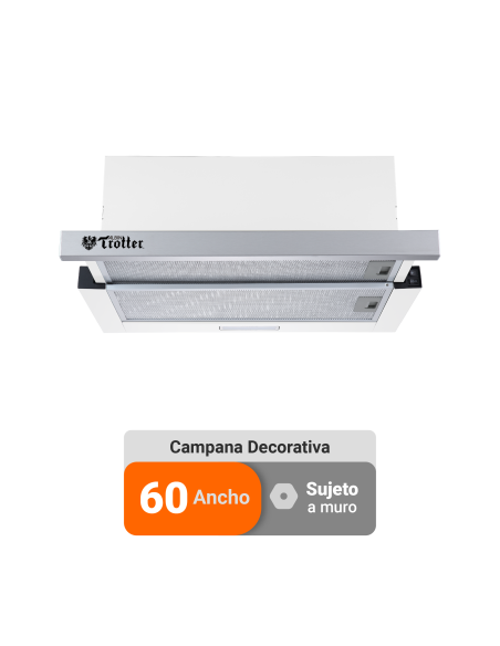 Campana de Cocina Albin Trotter Retráctil 60 cm Inox