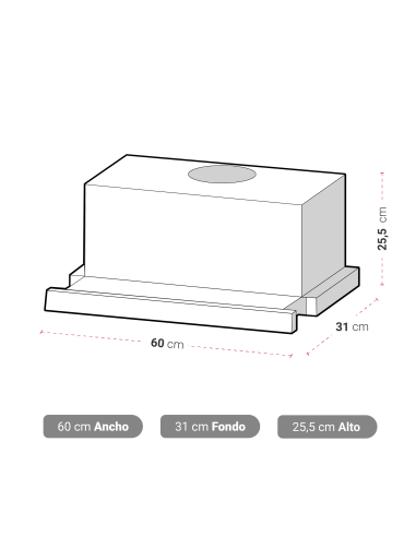 CAMPANA AT-MD RETRACTA N19 60