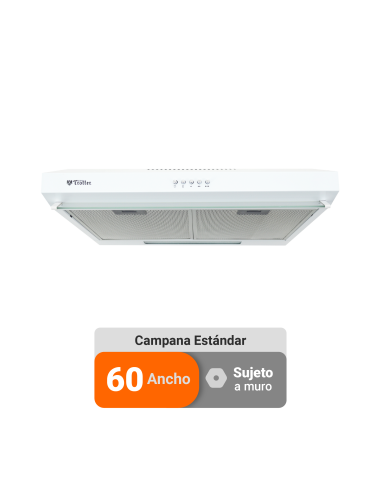 Campana de Cocina Albin Trotter Rein 60 cm Blanca