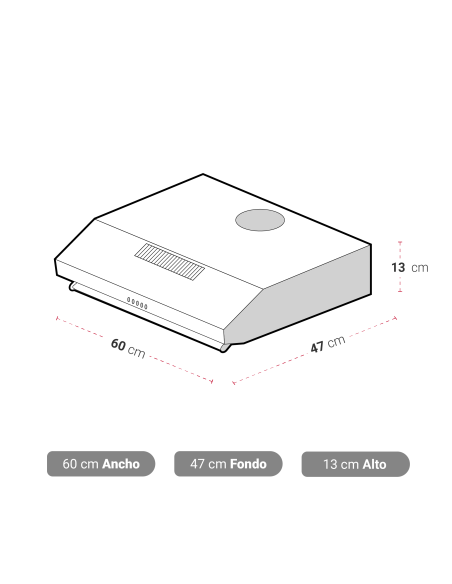 CAMPANA AT-XN REIN 60 BLANCA