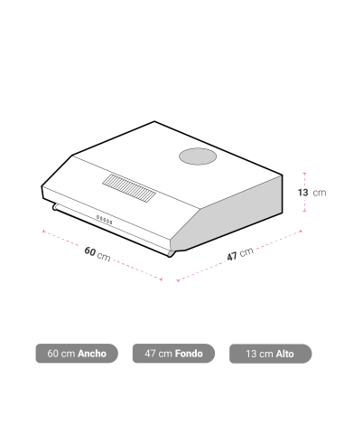 Campana AT-XN Rein 60 2 Motores Inox
