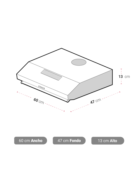 Campana AT-XN Rein 60 2 Motores Inox