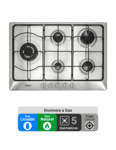 Encimera Gas Licuado Albin Trotter Exclusive 75 FFD 5 Platos