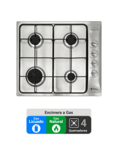 Encimera Gas Licuado Albin Trotter Klassik 60 FFD 4 Platos