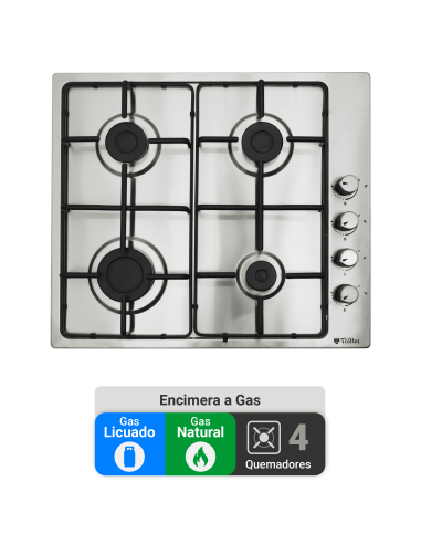 Encimera Gas Licuado Albin Trotter Eko 60 FFD 4...