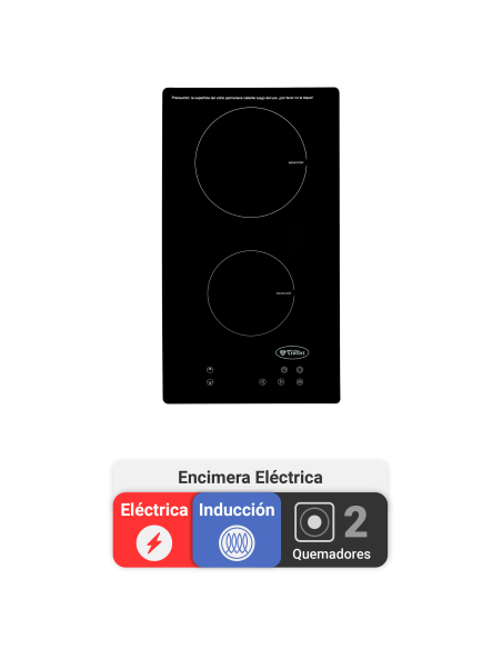 Encimera Eléctrica Albin Trotter Induktion 2 Platos