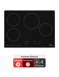 Encimera Eléctrica Albin Trotter Glass Fein 60 4 Platos
