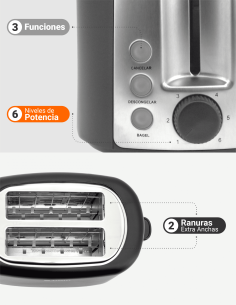 Tostador Eléctrico Albin Trotter Brot 2 2