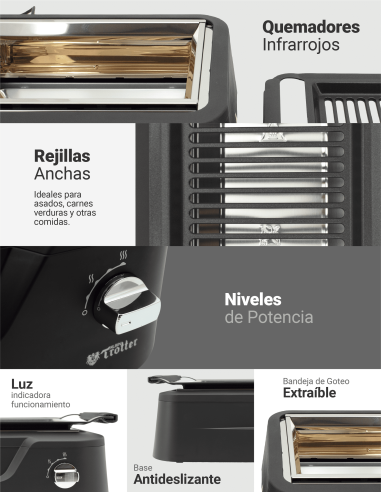 PARRILLA ELÉCTRICA AT-MD SMOKELESS