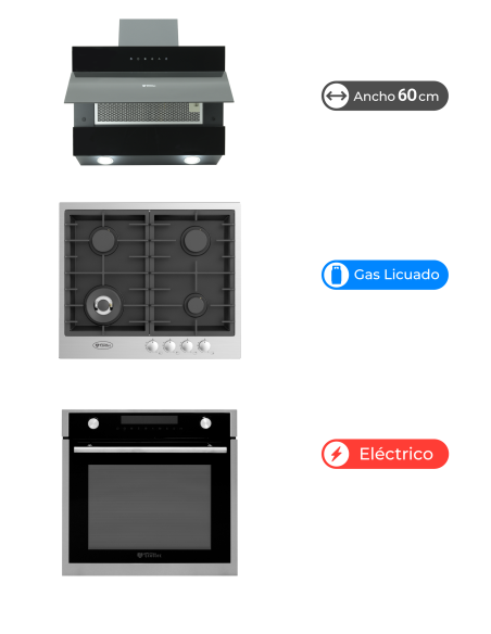 Kit Cocina Sky Twin Black