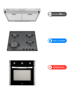 Kit Cocina Harburg Gas on Glass
