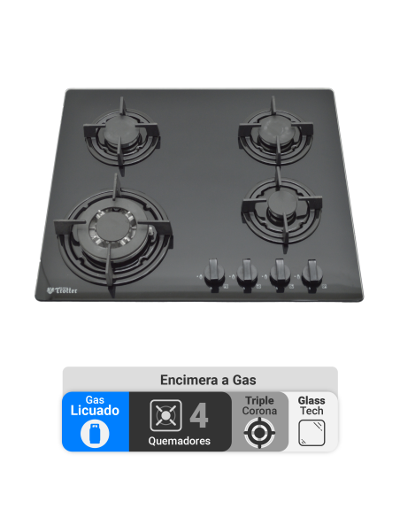 Kit Cocina Harburg Gas on Glass