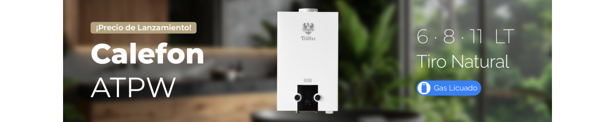 Calefones tiro natural | Agua caliente segura, eficiente y confiable
