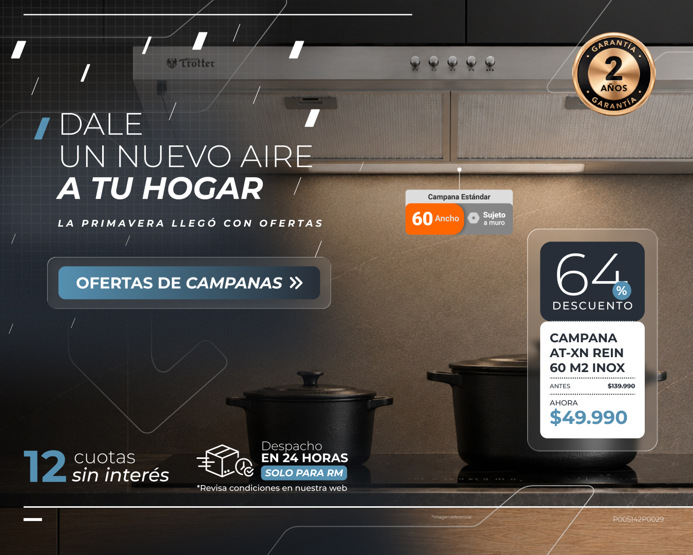 Promoción Campana REIN 60 cm Albin Trotter
