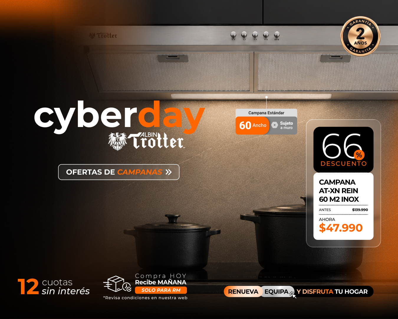 Oferta Cyber Campana Rein 60 Albin Trotter